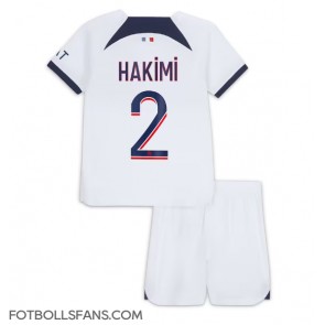 Paris Saint-Germain Achraf Hakimi #2 Replika Bortatröja Barn 2023-24 Kortärmad (+ Korta byxor)